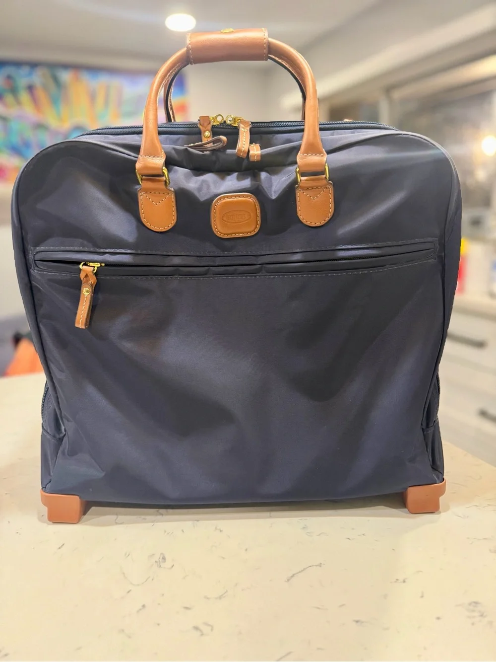 Bric's X Travel Pilot Case - Blue Briefcase with Spinner Wheels NEW